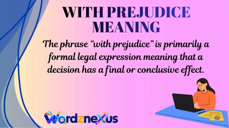 With Prejudice Meaning