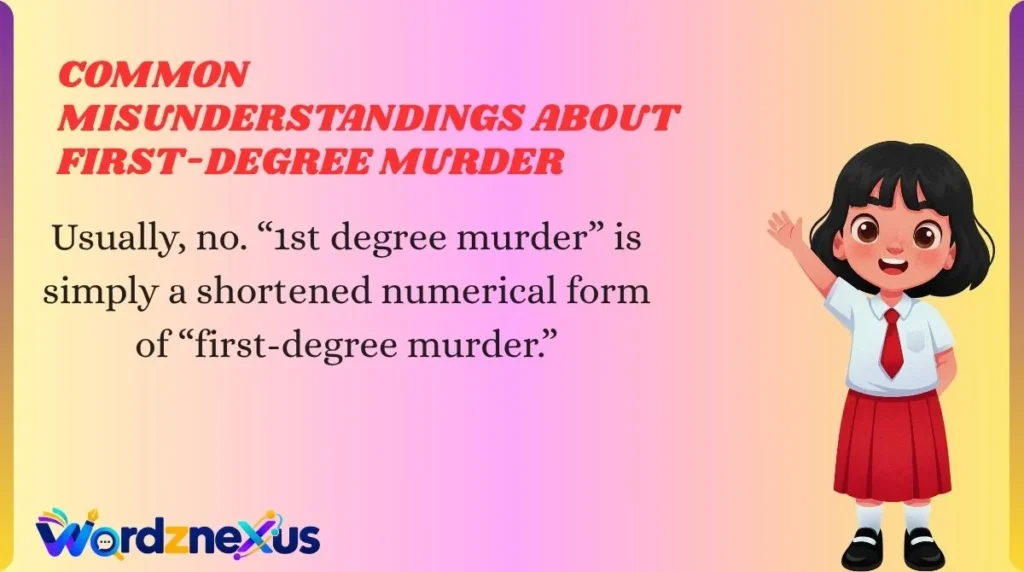 Common Misunderstandings About First-Degree Murder