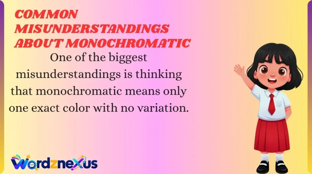 Common Misunderstandings About Monochromatic
