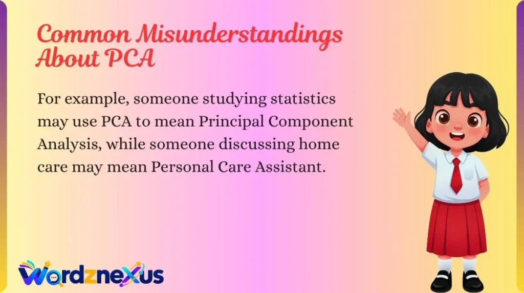 Common Misunderstandings About PCA