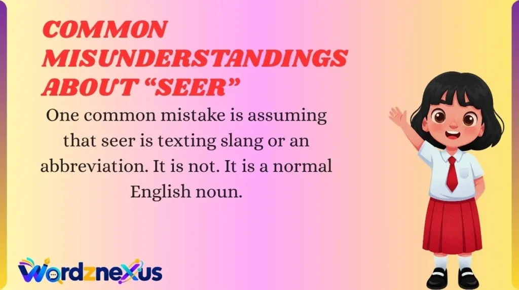 Common Misunderstandings About “Seer”