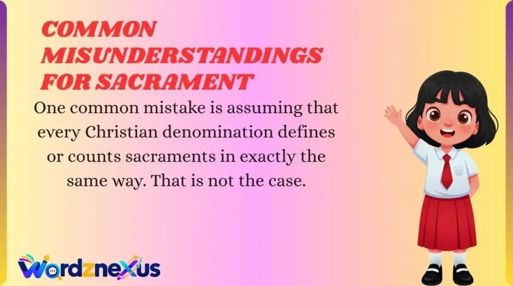 Common Misunderstandings for Sacrament