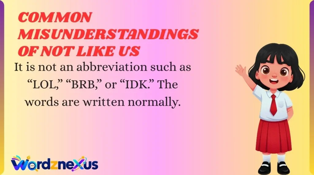 Common Misunderstandings of Not Like Us