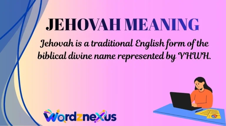 Jehovah Meaning
