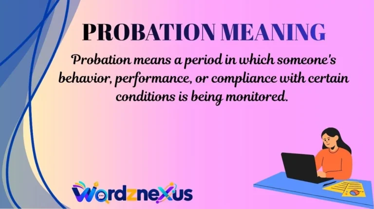 Probation Meaning