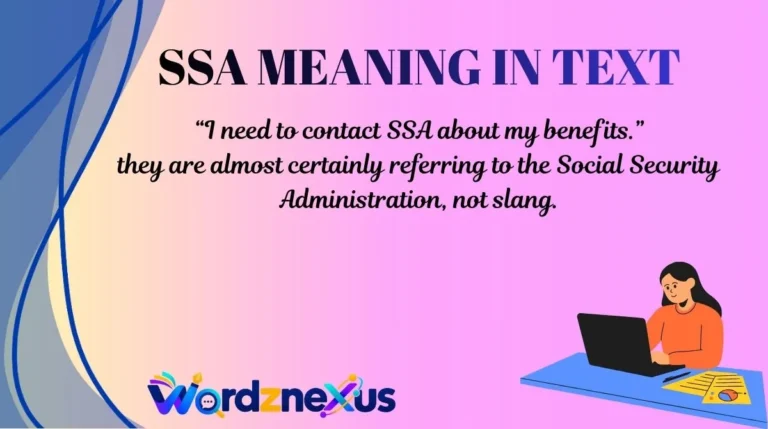 SSA Meaning in Text