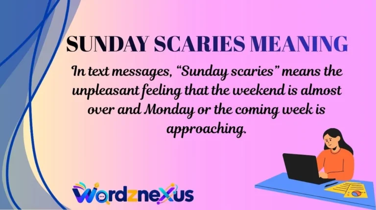 Sunday Scaries Meaning