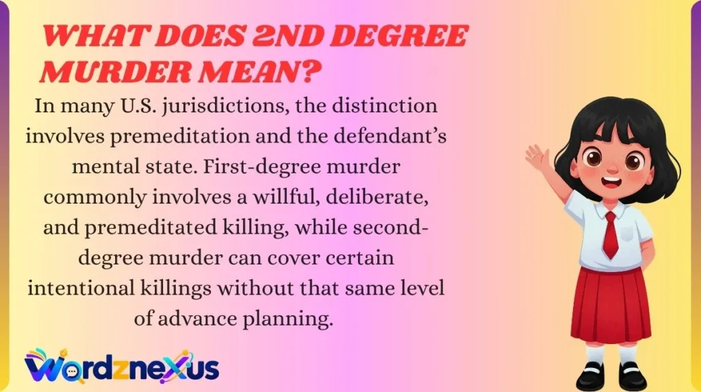 What Does 2nd Degree Murder Mean?