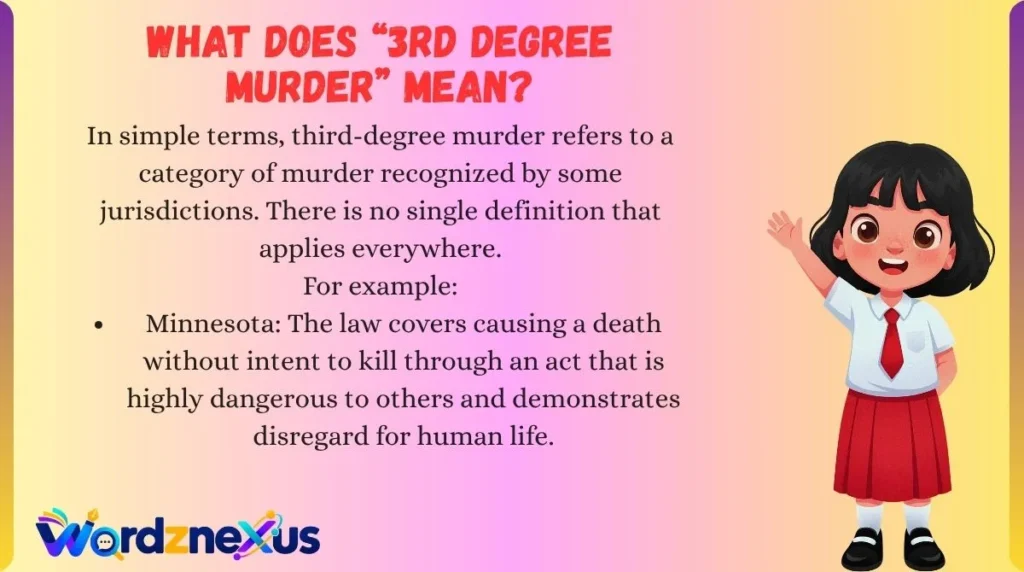 What Does “3rd Degree Murder” Mean?