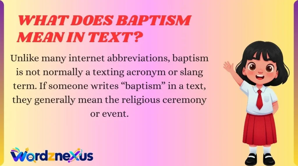 What Does Baptism Mean in Text?
