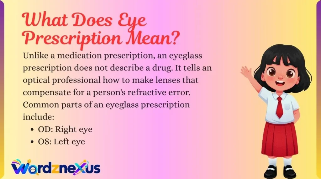 What Does Eye Prescription Mean?