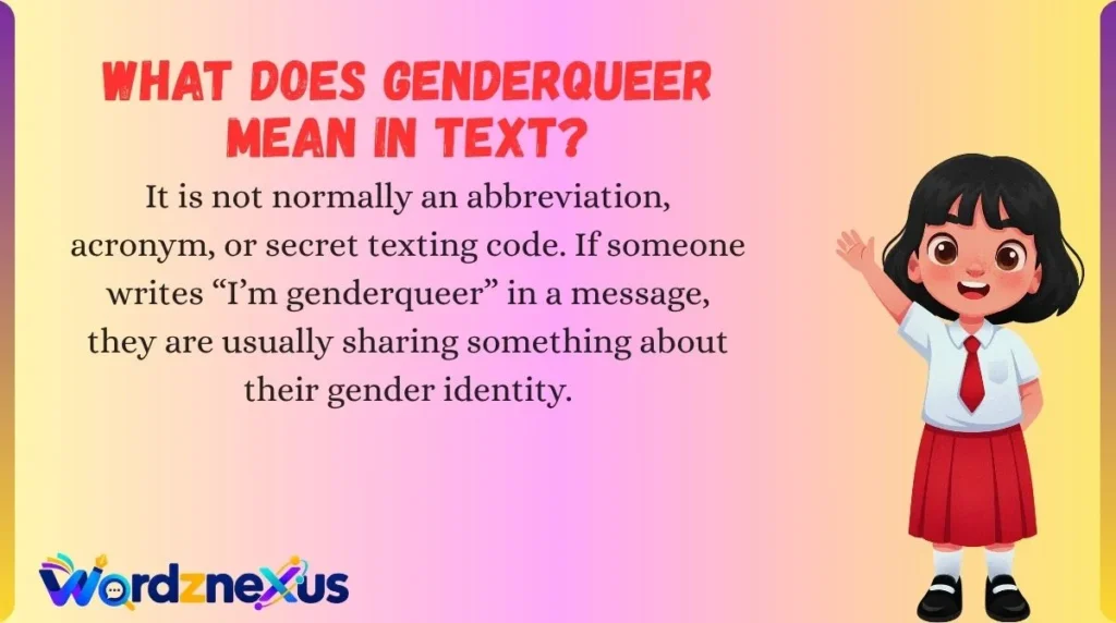 What Does Genderqueer Mean in Text?