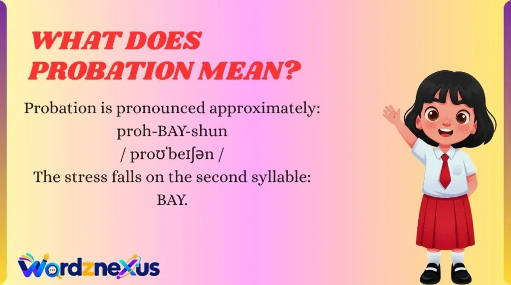 What Does Probation Mean?