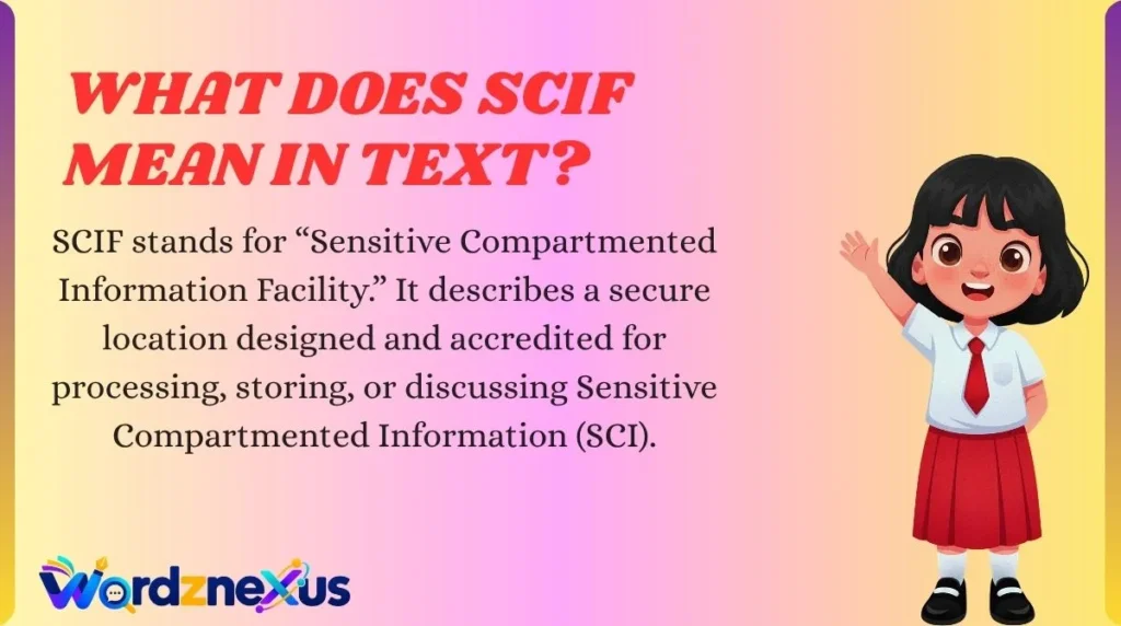 What Does SCIF Mean in Text?