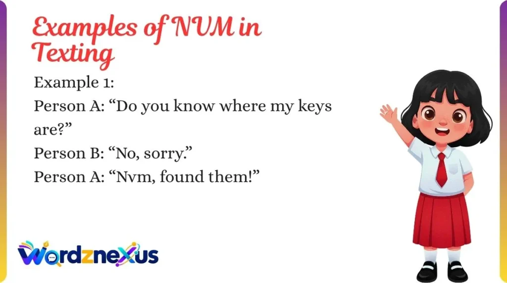 Examples of NVM in Texting