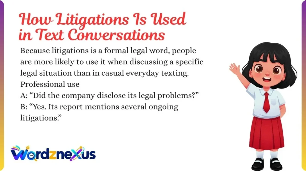 How Litigations Is Used in Text Conversations