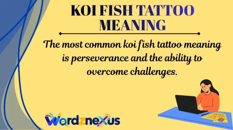 Koi Fish Tattoo Meaning