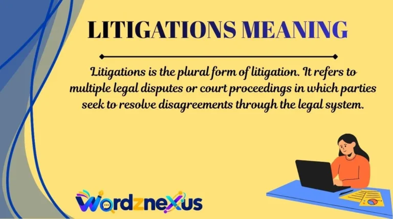 Litigations Meaning
