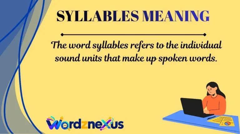 Syllables Meaning
