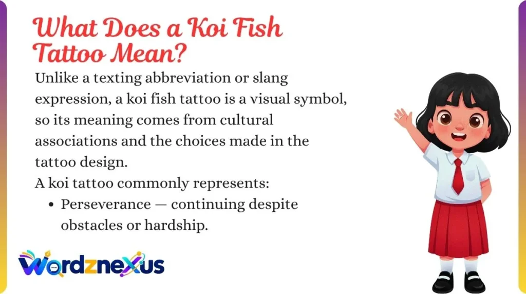 What Does a Koi Fish Tattoo Mean?