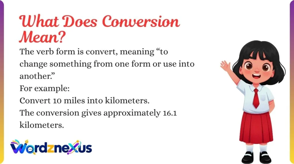 What Does Conversion Mean?