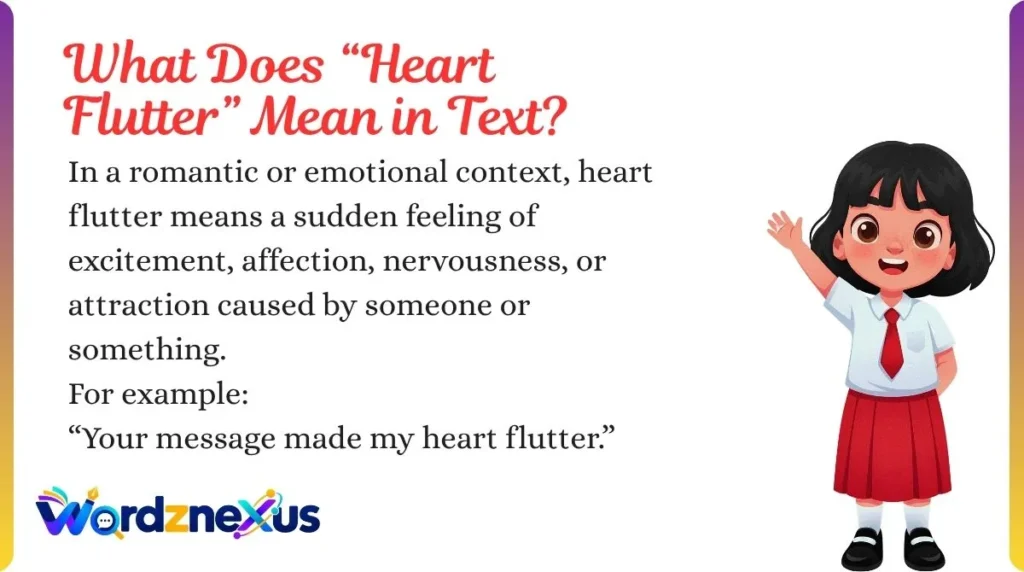 What Does “Heart Flutter” Mean in Text?
