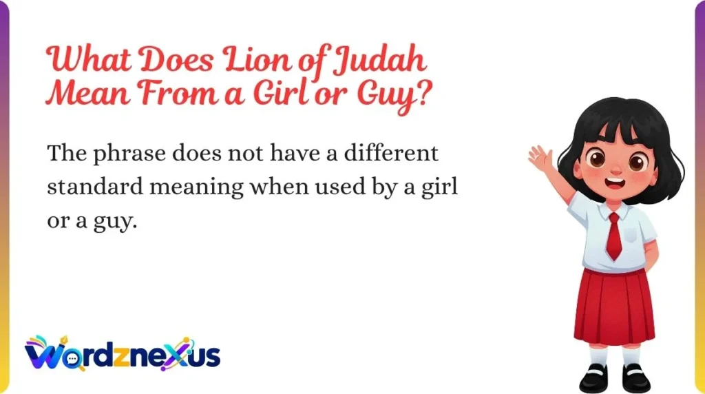 What Does Lion of Judah Mean From a Girl or Guy?