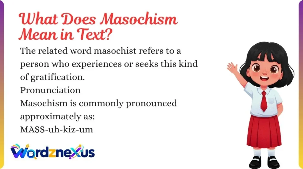 What Does Masochism Mean in Text?