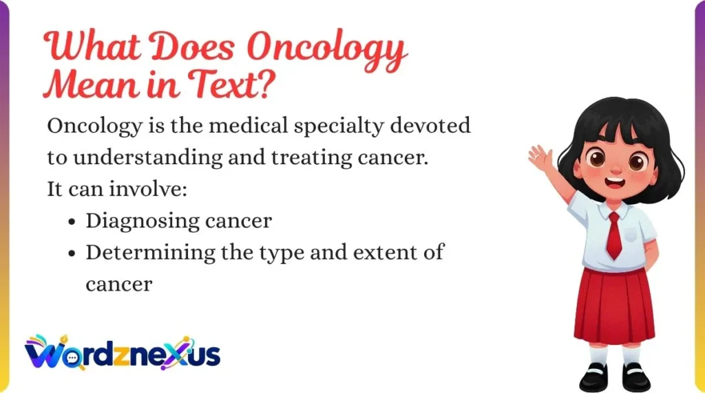 What Does Oncology Mean in Text?