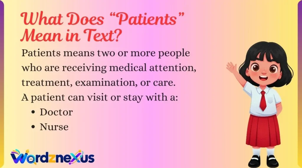 What Does “Patients” Mean in Text?