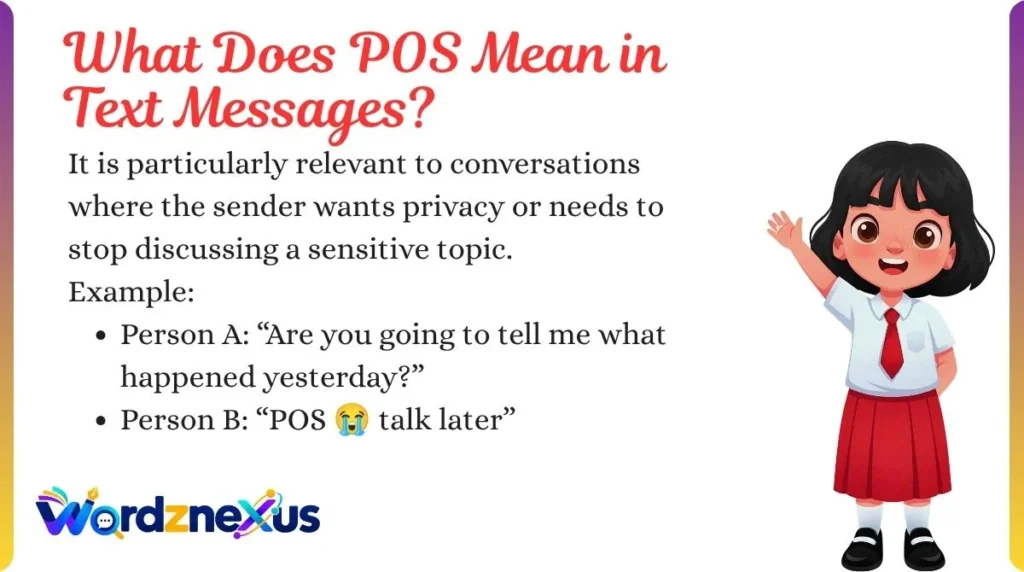 What Does POS Mean in Text Messages?